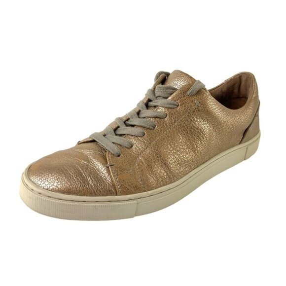 Frye Shoes - Frye Rose Gold Leather Lace Up Ivy Low Lace Femmes Sneakers